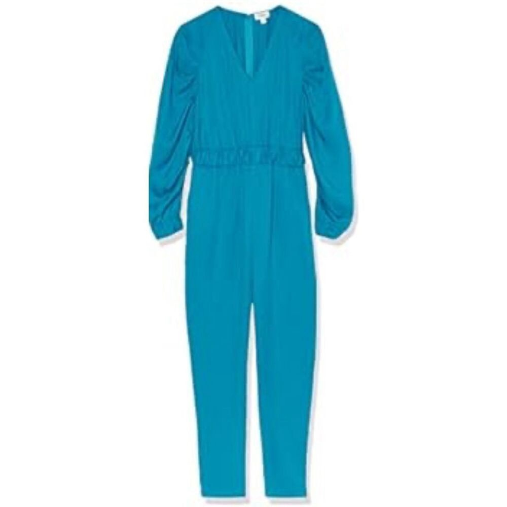 NEW TEREA Women's Brooklyn Pleated Power Shoulder Jumpsuit L